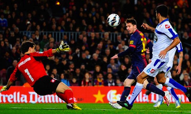 Messi scored a hat trick last time both teams met